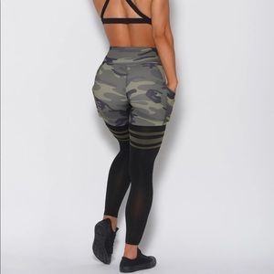 BOMBSHELL SPORTSWEAR CAMO POCKET THIGH-HIGHS